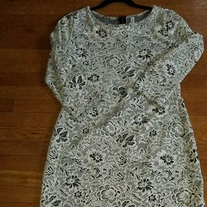 SOLD - Crew neck knee length dress